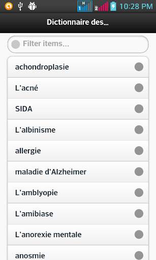 Dictionnaire Des Maladies скриншот 1