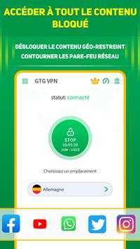 Proxy gratuit rapide de VPN (RPV) GTG screenshot 2