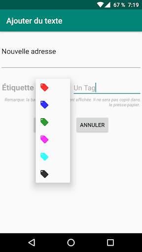 Quick Copy (Copie rapide) : Coller le texte screenshot 2