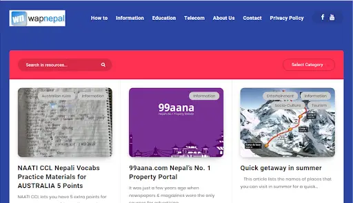 Wap Nepal screenshot 3