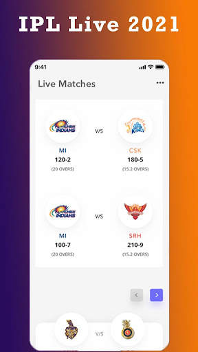 Live cricket score – IPL 2021 screenshot 1