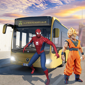 City Bus Driving: Superheroes Transport Simulator icon