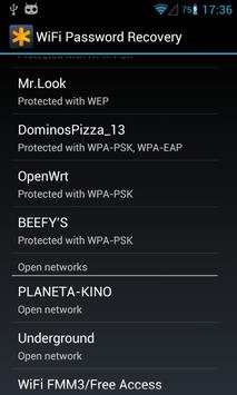 WiFi Passwords Recovery Pro screenshot 2