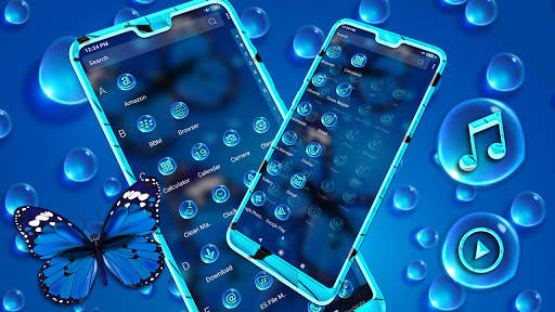 Blue Butterfly Launcher Theme screenshot 4