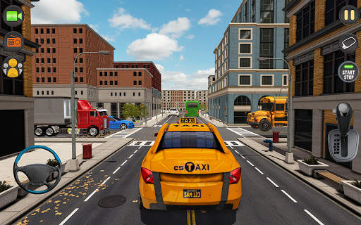 Taxi Driving School 2021 स्क्रीनशॉट 3