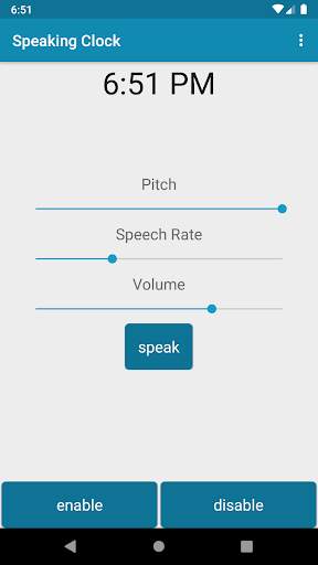 Speaking Clock - Time Teller screenshot 1
