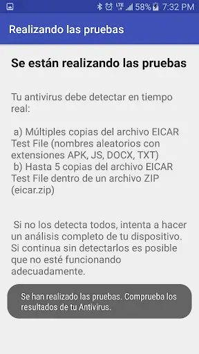 Test your antivirus screenshot 2