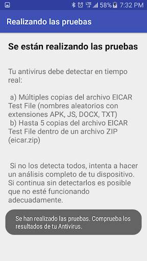 Test your antivirus screenshot 2