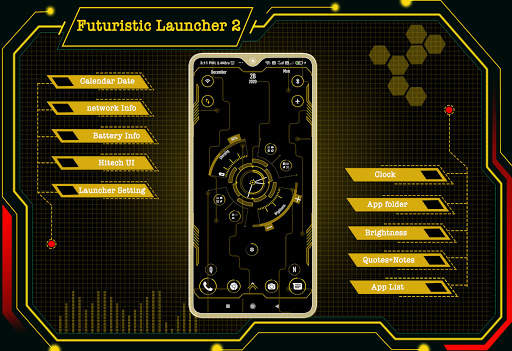 Futuristic Launcher 2 - 2020-  nextgen theme screenshot 1
