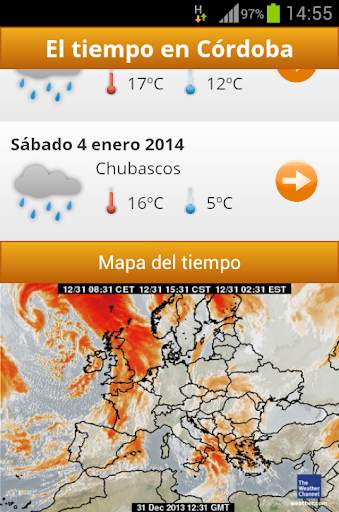 El tiempo en Córdoba screenshot 2