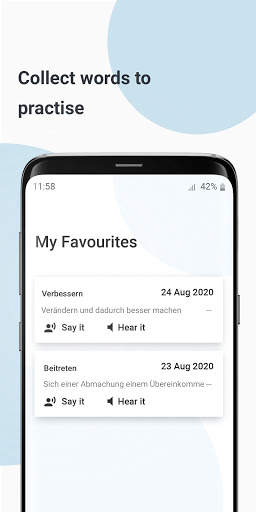 German word of the day - Daily German Vocabulary screenshot 4