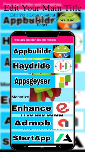Free app builder and Monotize screenshot 2