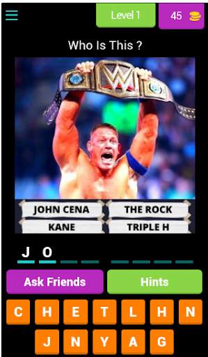 WWE QUIZ Game - Wrestler Quiz Game - 2021 screenshot 1
