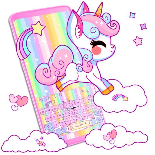 Rainbow Unicorn Keyboard 10001003