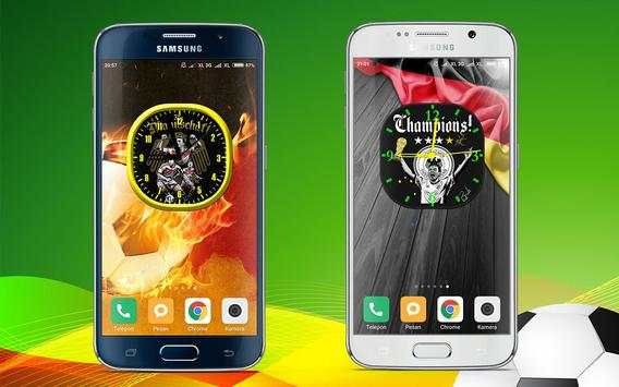 Germany Football Wallpaper Clock Live скриншот 1
