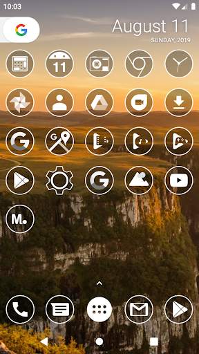 Monoic Icon Pack: White, Monotone, Minimalistic screenshot 2