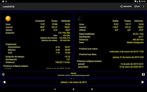 LunaSolCal Mobile screenshot 1