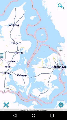 Map of Denmark offline screenshot 1