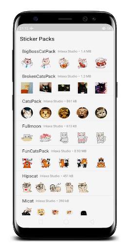 Cat Funny Sticker for WAStickerApps screenshot 1