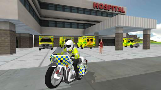 Police Car Driving Motorbike screenshot 7