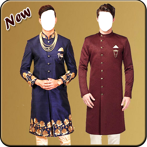 Men Sherwani Photo Editor आइकन