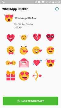Love Heart Stickers for WhatsApp, WAStickerApps screenshot 4