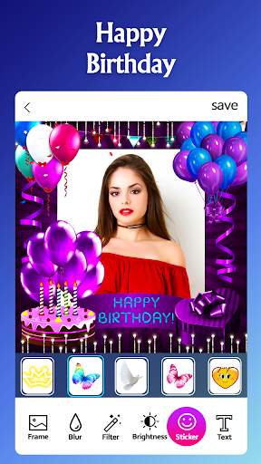 Happy Birthday Photo Frame 5 تصوير الشاشة