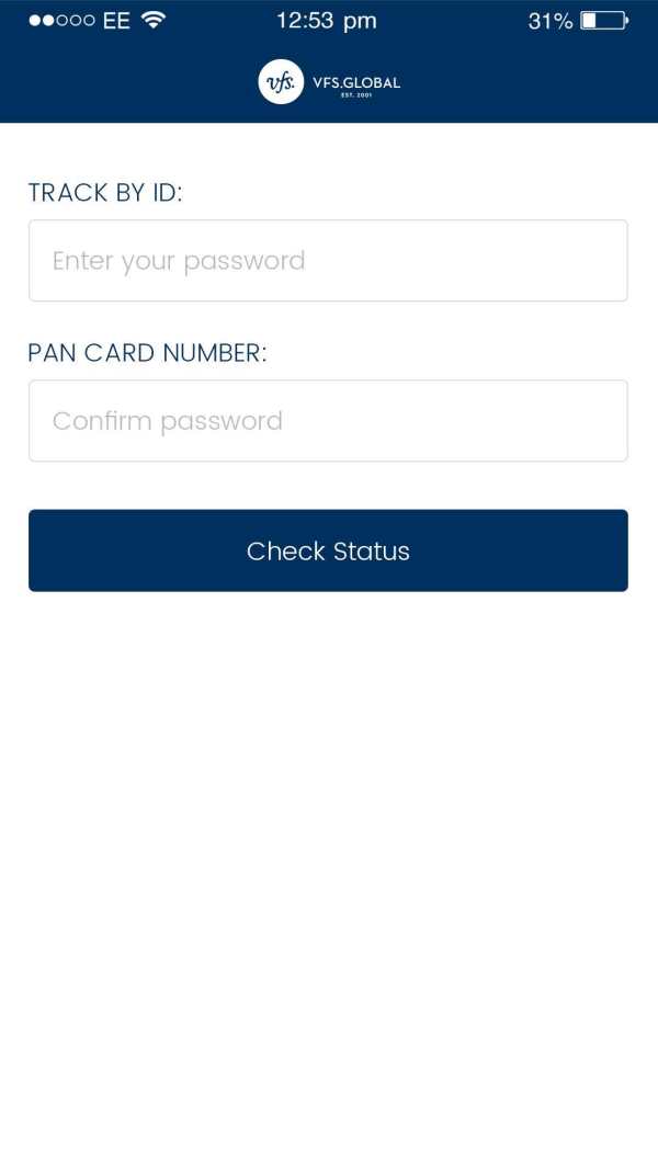 VFS STATUS screenshot 2