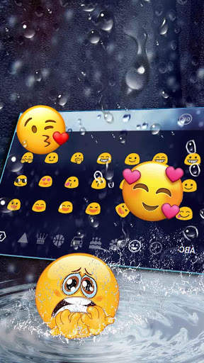 3D Falling Raindrop Keyboard screenshot 3