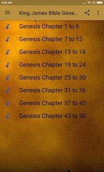 KING JAMES BIBLE: GENESIS - AUDIO screenshot 1