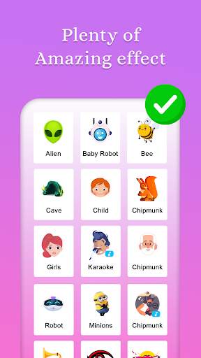 Voice changer - Music recorder with effects screenshot 2