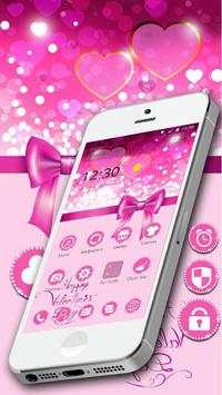 Pink bow theme love  theme wallpaper screenshot 1