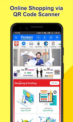 Picskart - Online Shopping via QR Code Scanner screenshot 1