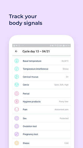 Ovy - NFP, period, ovulation, bbt, menstruation screenshot 4