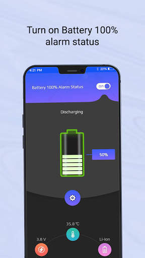 Stop Over Charging - 100% Battery Alarm скриншот 4