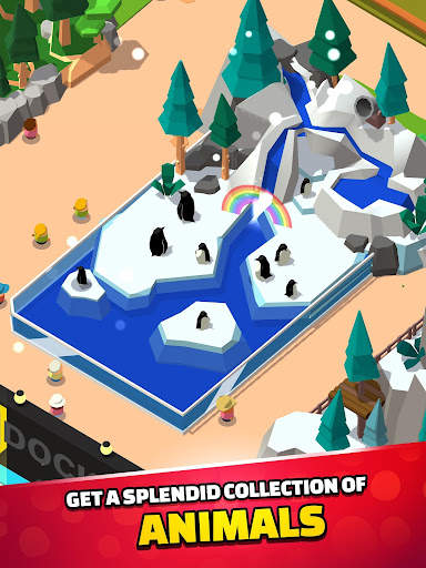 Idle Zoo Tycoon 3D - Animal Pa screenshot 2