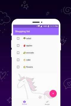 Unicorn Shopping List screenshot 2