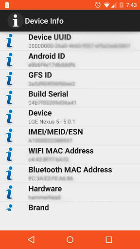 Device Info screenshot 1