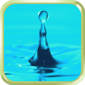 Gocce d'acqua, bolle, le onde. icon