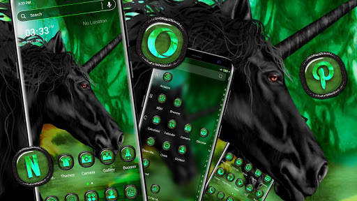 Black Unicorn Launcher Theme screenshot 3