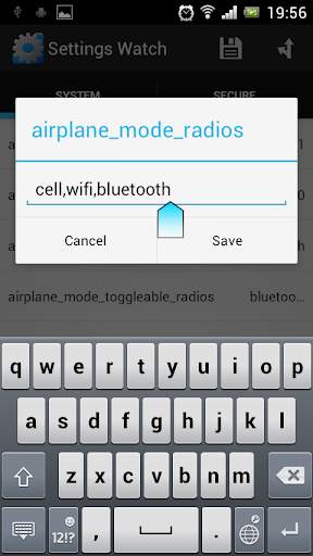 Settings Watch screenshot 2