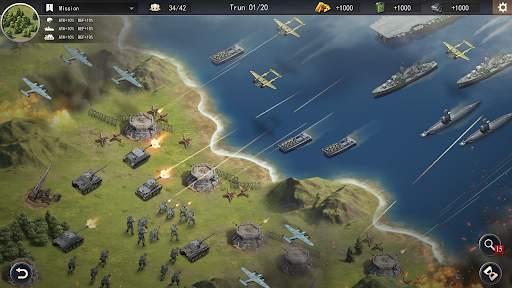 第二次世界大戦：戦略ゲームWW2サンドボックス戦術 screenshot 5