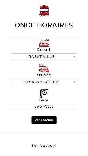 ONCF HORAIRES screenshot 1