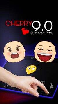 Cherry 9.0 Theme&Emoji Keyboard screenshot 3