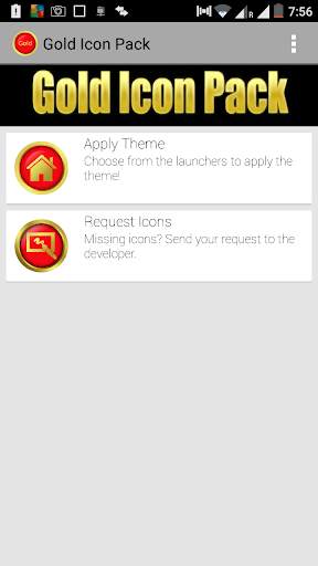New Gold Icon Pack Free 4 تصوير الشاشة