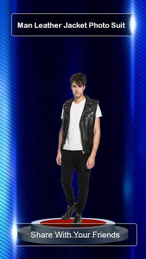 Man Leather jacket Photo Suit : Cut Paste Editor скриншот 7