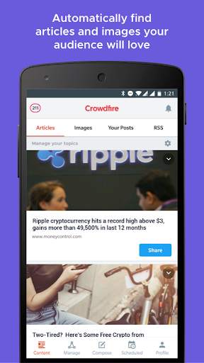 Crowdfire: Manage Social Media screenshot 1