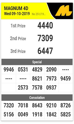 Live 4D Results screenshot 1