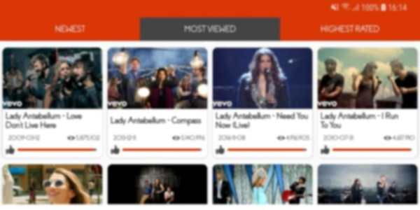 Lady Antebellum Video Song 4 تصوير الشاشة