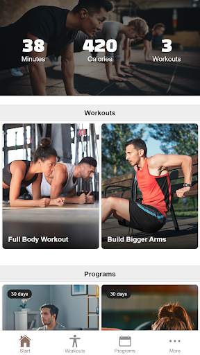 Strength Training at Home - No-Equipment Exercises screenshot 1